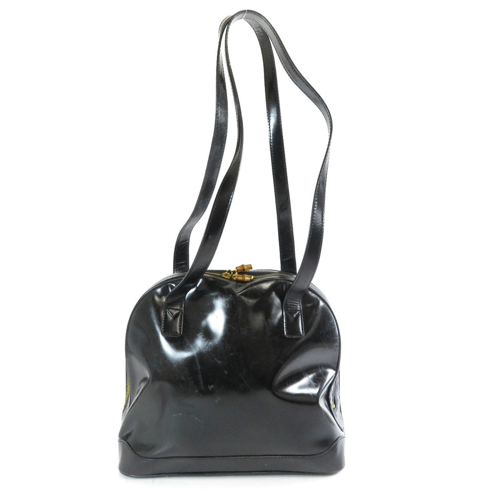 Gucci Patent bag Vernis leather shoulder Black